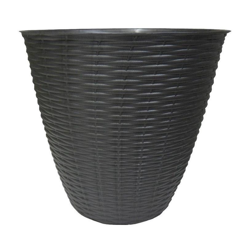 Cache-pot - PAGLIA - D 14 cm - Anthracite