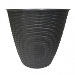 Cache-pot - PAGLIA - D 24 cm - Anthracite