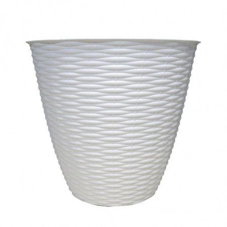 Cache-pot - PAGLIA - D 24 cm - Blanc