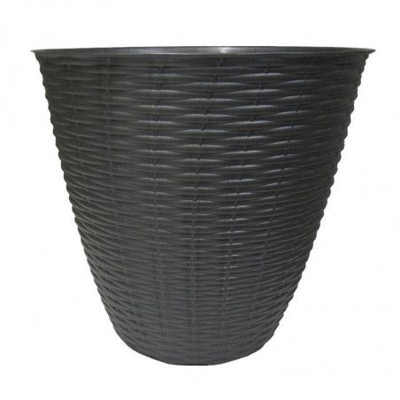 Cache-pot - PAGLIA - D 29 cm - Anthracite