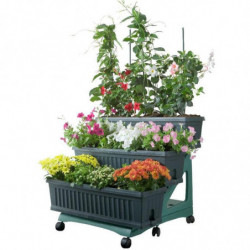 Kit 3 jardinières - ORTO DI BAMA - 80 cm - Vert