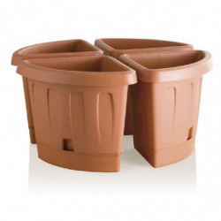 Pot d'angle - VICTORIA - 40 x 54 cm - Terracotta