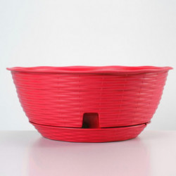 Pot de fleurs - PAGLIA - D 40 cm - Rouge
