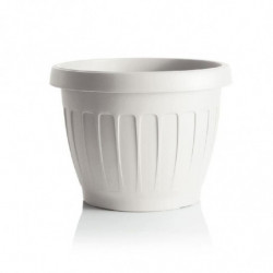 Pot de fleurs - TERRA - D 35 cm - Blanc