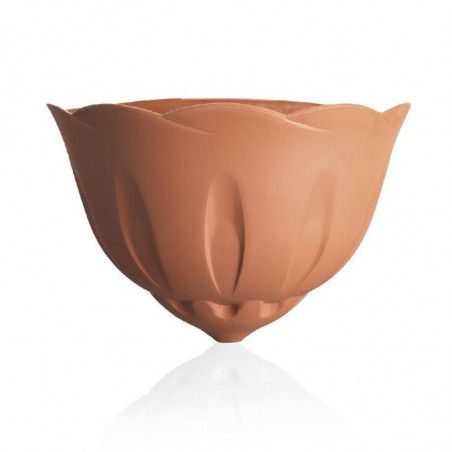 Pot de fleurs mural - GERLA NATURA - 29 x 15 cm - Terracotta