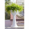 Vase colonne - ALBA - D 43 cm - Blanc