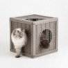 Maison pour chat - 35 x 35 cm - Taupe