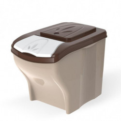 Set de 3 bacs de stockage - 20 L - Beige