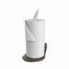 Porte-rouleau essuie-tout - L 14 cm x l 18 cm x H 32,5 cm - Taupe