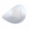 Porte-savon - L 15, 5 cm x l 16 cm x H 8,9 cm - Blanc