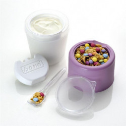Set de 18 portes-yaourt - Yo Kit - D 9 cm x H 14 cm - Coloris aléatoire