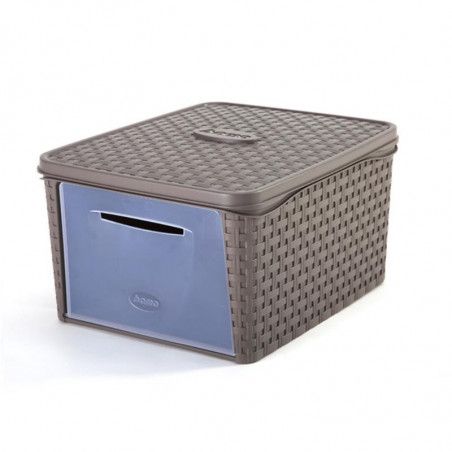 Boîte de rangement - Infinity box - 20 L - Taupe