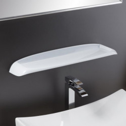 Etagère de salle de bain - L 60 cm x l 15,5 cm x H 6,5 cm - Blanc