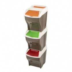 Lot de 3 poubelles Poker...