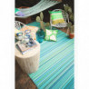 Tapis Cancun - L 240 x l 300 cm - Turquoise et vert