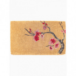 Paillasson antidérapant - L 76 x l 46 cm - Fleurs de cerisier