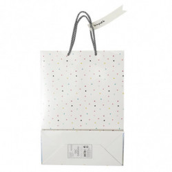 Lot de 4 sacs cadeaux - L 27 x l 12 x H 38 cm - Coloris aléatoire