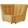 Canapé d'angle modulable - L 95 x 145 x H 87 cm - Jaune