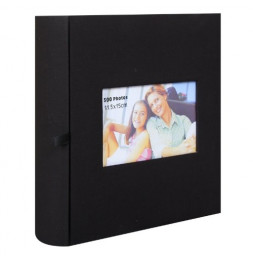 Album photos à pochettes 11,5 x 15 cm - 300 photos - Square - Noir