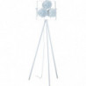 Lampadaire - 3 projecteurs - L 40 x l 20 x H 152 cm - Blanc