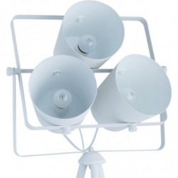 Lampadaire - 3 projecteurs - L 40 x l 20 x H 152 cm - Blanc