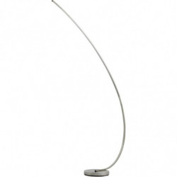 Lampadaire arc en métal - Takio - L 101 x l 28 x H 170 cm - Argenté