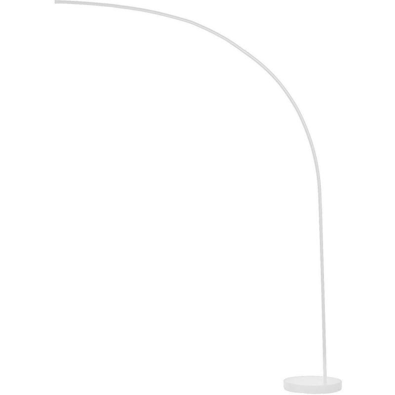 Lampadaire arc en métal - Novak - L 147 x l 40 x H 185 cm - Blanc