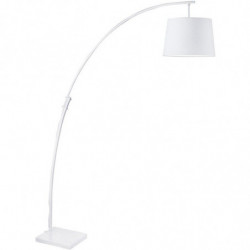 Lampadaire en métal - Patrizia - D 50 x H 188 cm - Blanc