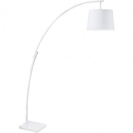 Lampadaire en métal - Patrizia - D 50 x H 188 cm - Blanc