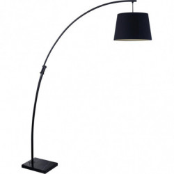 Lampadaire en métal - Patrizia - D 50 x H 188 cm - Noir