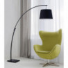 Lampadaire en métal - Patrizia - D 50 x H 188 cm - Noir