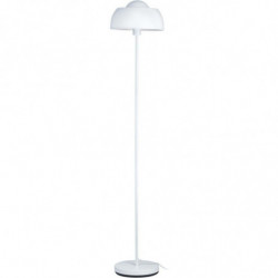 Lampadaire en métal - Aki - D 28 x H 150 cm - Blanc