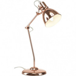Lampe de bureau réglable - Alana - L 11 x l 15 x H 45 cm - Doré