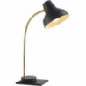 Lampe de bureau - Charles - D 25 x H 40 cm - Noir et doré