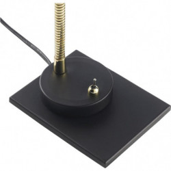 Lampe de bureau - Charles - D 25 x H 40 cm - Noir et doré