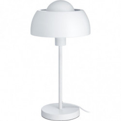 Lampe en métal - Iona - D 24,5 cm x H 42 cm - Blanc