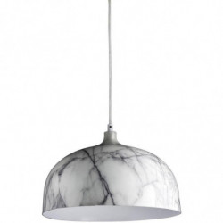 Suspension effet marbré - Olla - D 30 x H 128,5 cm - Gris