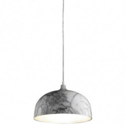 Suspension effet marbré - Olla - D 30 x H 128,5 cm - Gris