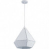 Suspension luminaire - Diamant - D 33 x H 150 cm - Blanc