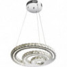 Suspension luminaire serpentin - D 48 x H 105 cm - Argenté