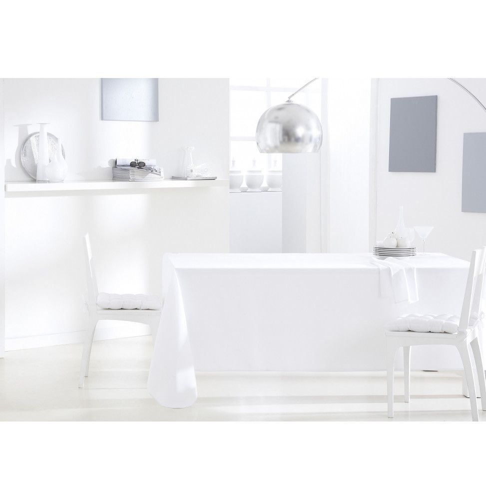 Nappe polyester - 140 x 200 cm - Blanc