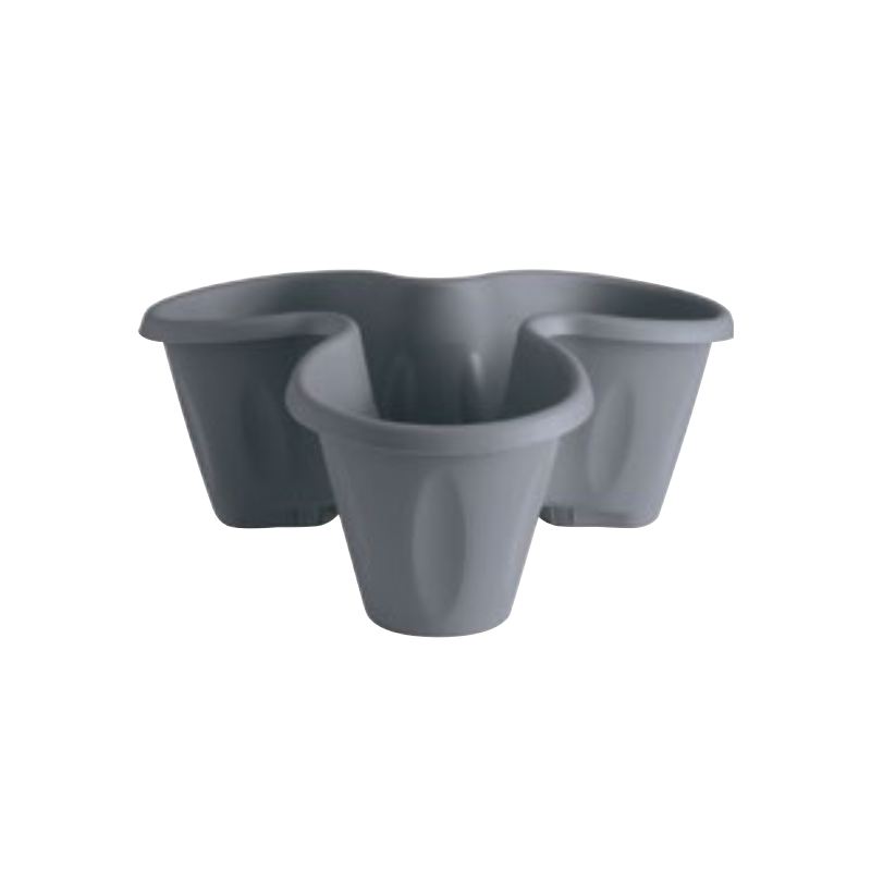 Soucoupe sur roues pour pot de fleurs TRIFOGLIO - Gris