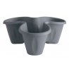 Soucoupe sur roues pour pot de fleurs TRIFOGLIO - Gris