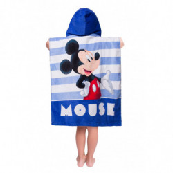 Poncho de bain Mickey Mouse - 50 x 115 cm - Bleu