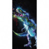 Drap de Plage en coton - 70 x 140 cm - Imprimé dinosaure