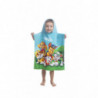 Poncho de bain en coton Pat'Patrouille - 50 x 115 cm - Bleu