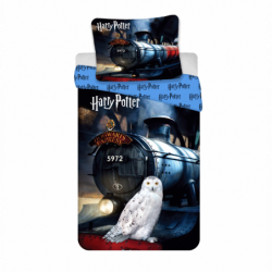 Parure de lit train Harry Potter - 140 x 200 cm - Bleu