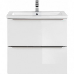 Meuble sous vasque mural - 60 x 46 x 57 cm - Elise White