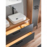 Plateau meuble sous vasque - 60 x 48 x 2,5 cm - Duramen Grey