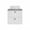 Meuble sous vasque - 60 x 45,5 x 57 cm - Havana White